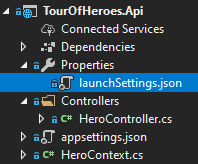 How to find launchSettings.json