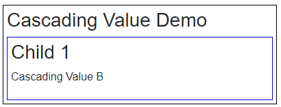 Blazor Cascading Values